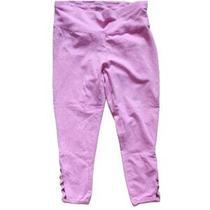 ACX Cotton Small Pink‎ Capri Leggings Cutout